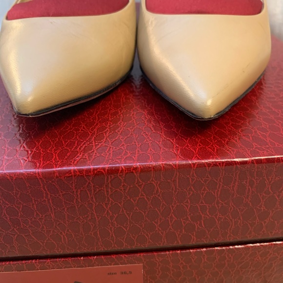 Tamara Mellon Rebel 75 Tan Kidskin 36.5 - Picture 7 of 8